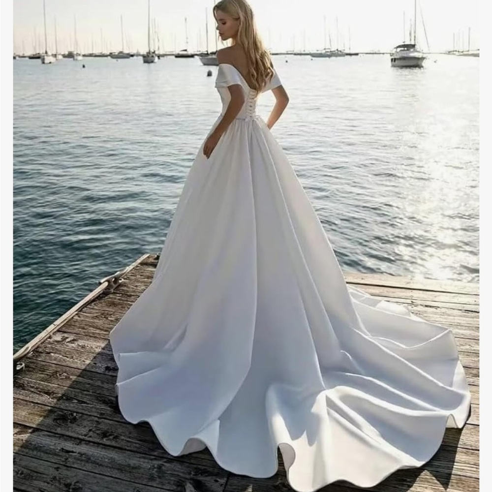 Off the shoulder prom dress - Picture 10 of 15